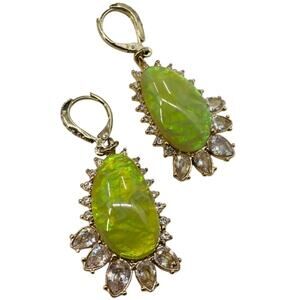Chloe + isabel green gemstone drop earrings